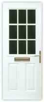 Composite Door Range - 2 panel 1 grill