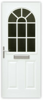 Composite Door Range - 2 panel sunburst